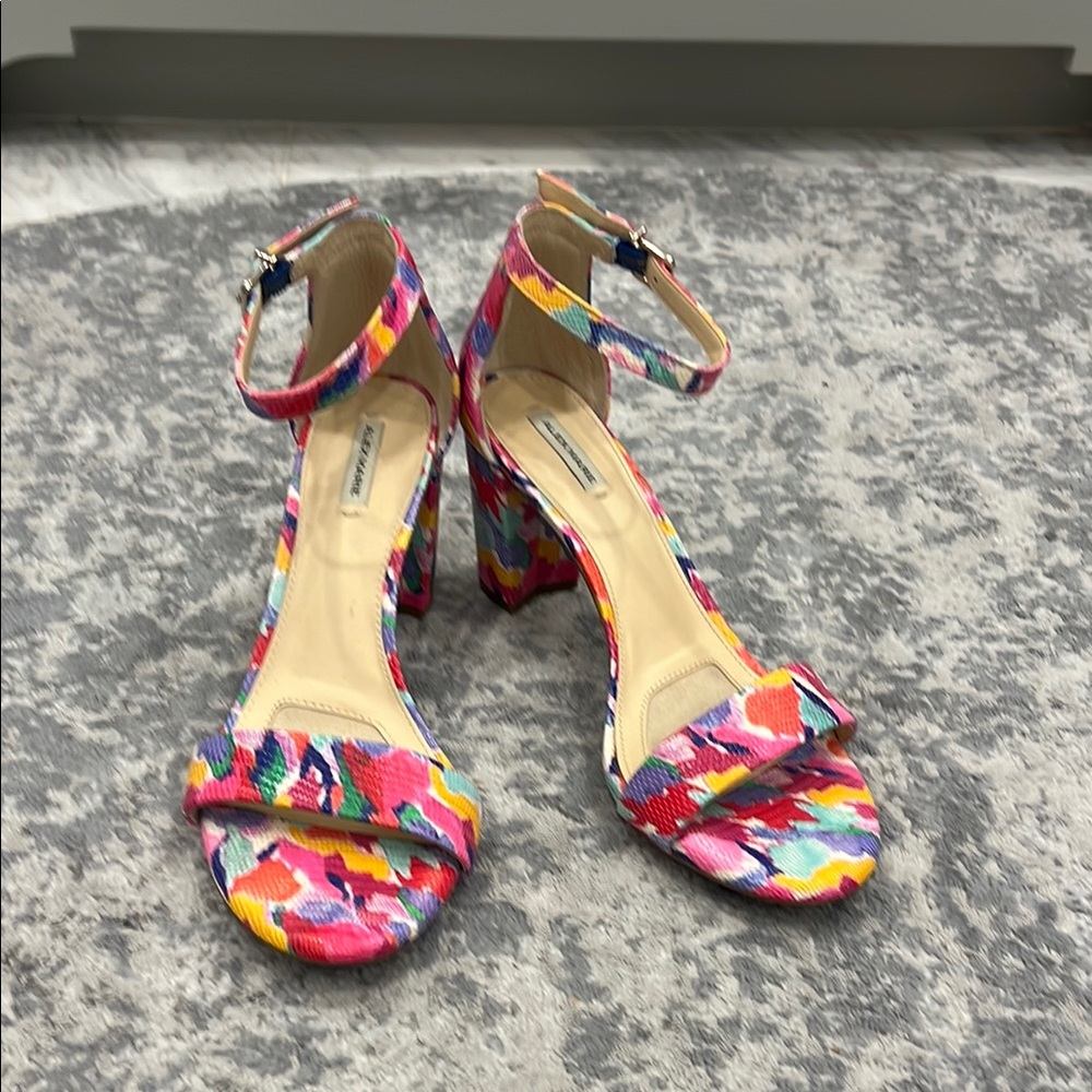 Alex Marie Colorful Bock Heel